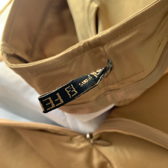 Skirt, Vintage FENDI, approx. Size 6, short (see photos), beige, cotton - Picture 6 of 9